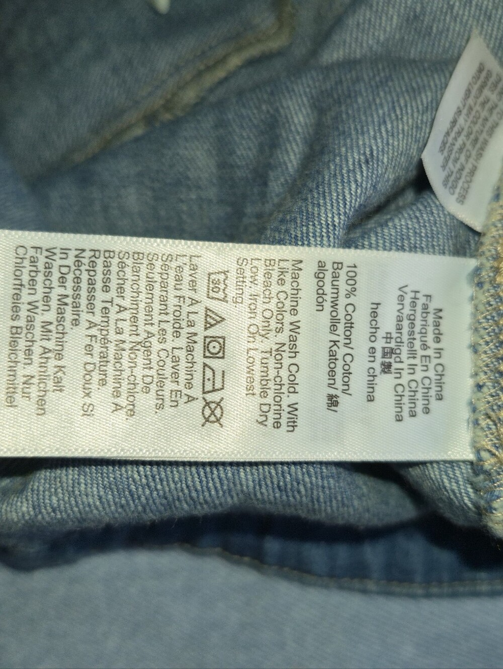 J.Crew Denim Mini Dress XS Blue 100% Cotton Button Front Chambray Shift Dress - Picture 6 of 6